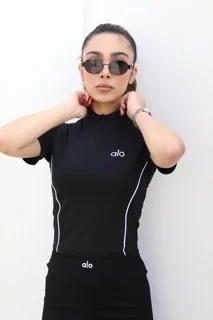 تیشرت نیم زیپ alo